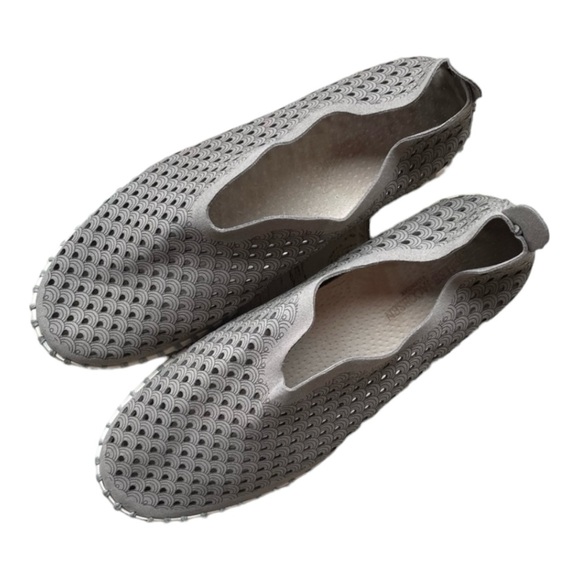 Ilse Jacobsen Women's EU 39 (8.5-9) Tulip Grey Closed Toe Slip On Flats - Picture 4 of 8